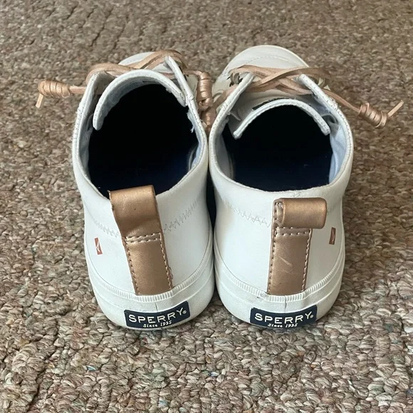 Sperry Crest Vibe Leather Sneaker Womens Sz 8 - Picture 5 of 8